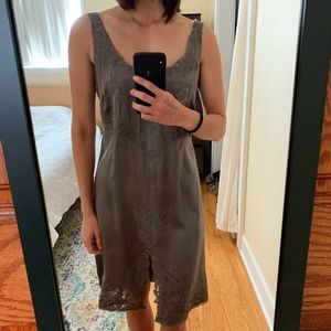Imperfect silk slip dress